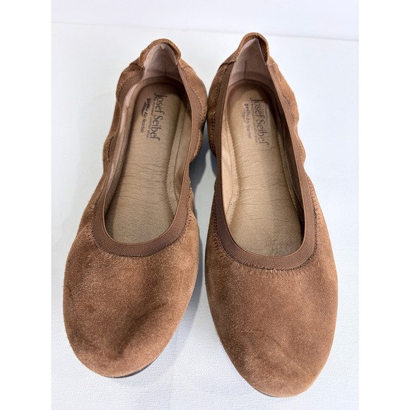 Josef Seibel Brown Suede Ballet Flats Comfort Walking Shoes European Minimal 42